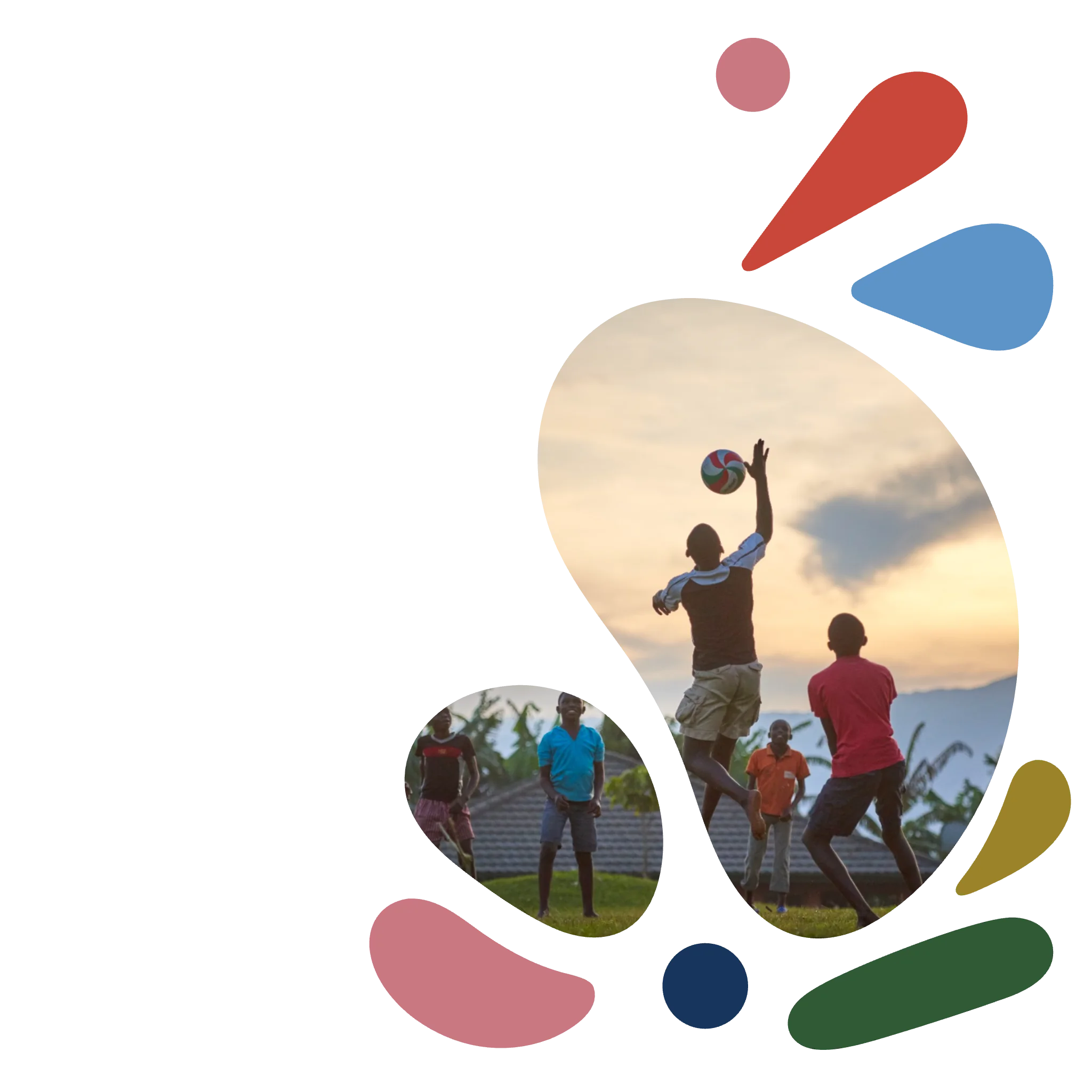 Children playing together outdoors